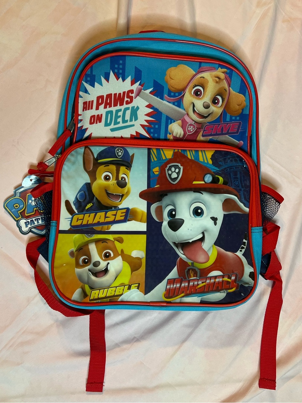 NWT Paw Patrol Cartoon Character Backpack